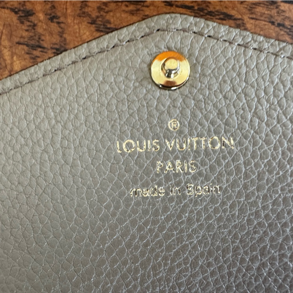 Louis Vuitton Monogram Empreinte Leather Sarah Wallet iw/ COA, Dust Bag & Box - Picture 10 of 16
